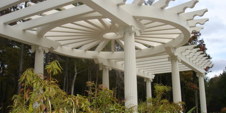 We are so Excited about our New Estate Pergola and Trellis Systems